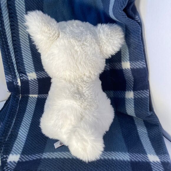 White Puppy Dog Plush Worlds Softest Plush 10” Pink Ears He Really Is Soft - Picture 2 of 4